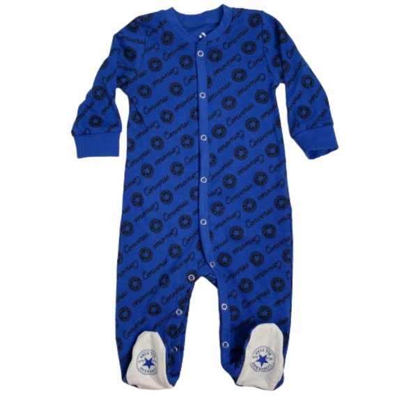 Converse Blue Logo Footed Sleep and Play Suit | Size 6M - Picture 5 of 8